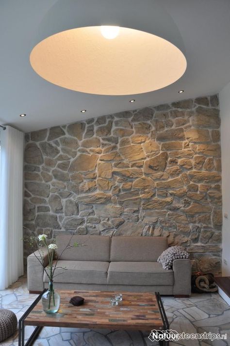 Stone Wall Interior Living Room, Living Room Stone Wall, Stone Wall Interior, Brick Wall Interior, Interior Stone Wall, Stone Wall Living Room, Stone Wall Interior Design, Brick Wall Living Room, Stone Fireplace Wall