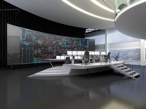 Gallery of Moesk Control Center / Arch-group   ABTB - 9 Curve Architecture, Sci Fi Room, Home Basketball Court, Security Room, Tech Room, Data Architecture, Industrial Office Design, University Architecture, Airport Design