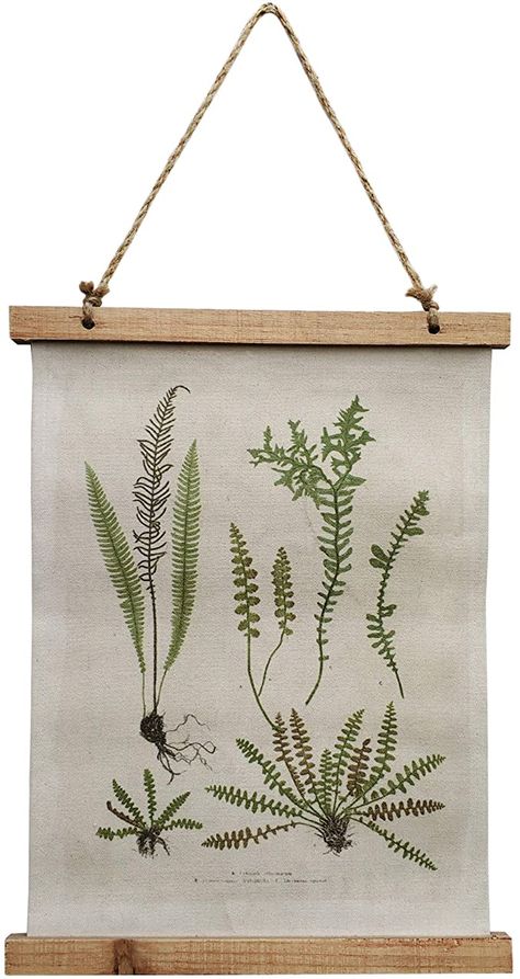 Fern Decor, Wall Decals Laundry, Scroll Wall Art, Vintage Plants, Teen Wall Art, Custom Street Signs, Wall Scroll, Plants Art, Fern Pattern