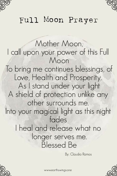 Full Moon Prayer, Moon Prayer, Full Moon Candle, Full Moon Spells, Mother Moon, Candle Ritual, Full Moon Phases, Affirmations For Success, Moon Spells