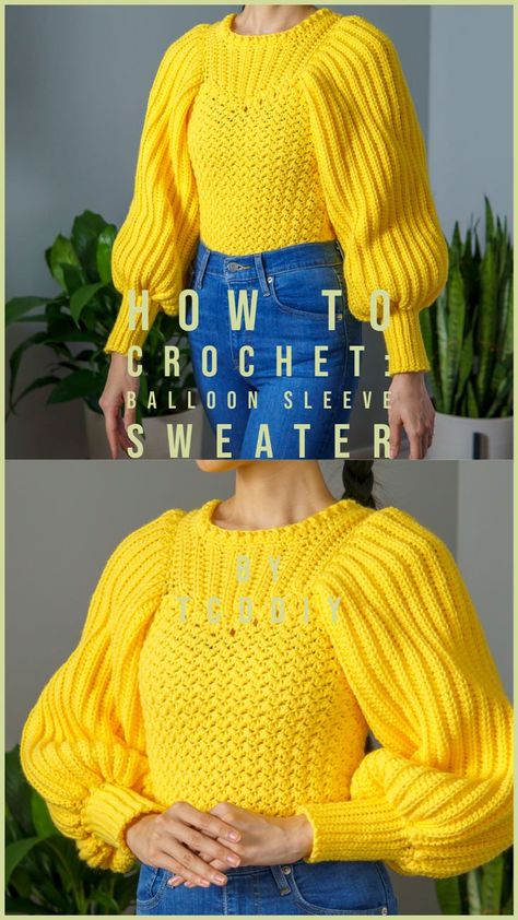 Check out this free video tutorial to make this sweater today! 💖 Be sure to follow on YouTube, Instagram and check out my Etsy @TCDDIY Sweater Pattern Free, Crochet Cardigan Outfit, Crochet Sweater Free, Crochet Sweater Pattern, Christmas Crochet Patterns Free, Crochet Shrug Pattern, Crochet Sweater Pattern Free, Crochet Tops Free Patterns, Crochet Patterns Free Blanket