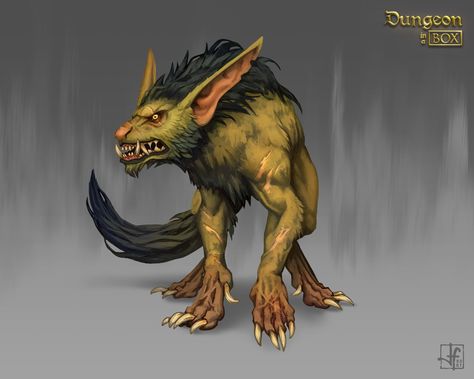 Wolf Monster, Goblin Art, Beast Creature, Werewolf Art, Monster Characters, Dnd Monsters, Fantasy Beasts, Monster Concept Art, Magical Art