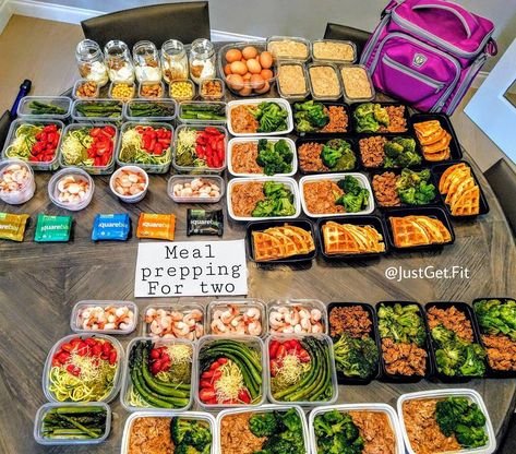 This Photo Might Make You Rethink Just How Much Food You Can Meal Prep Meal Prep For Two People, Meal Prep For Two, Sweet Potato Rice, Different Goals, Clean Meals, Meal Prep Plans, Low Carb Diet Plan, Gym Food, Healthy Meals For Two