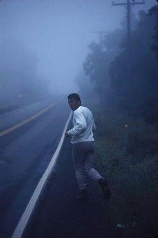 #legend #icon Muhammad Ali Training, The Fog, Muhammad Ali, The Road, A Man, Walking, Running, Road, Twitter