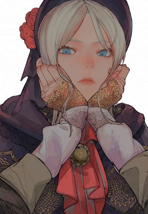 Lady Maria, Bloodborne, The Doll, Anime Character, On Twitter, Twitter, Hair, Anime, Blue