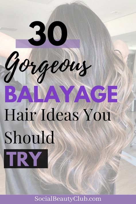 The balayage technique is so beautiful, especially because it highlights the beauty of your natural hair color. On this list, there are balayage ideas for a brunette with blonde or just a blonde balayage. #Balayagehair #Balayagehairblonde #Balayagebrunette #Balayagefordarkbrownhair Biolage Highlights, Biolage Hair Color, Brunette With Blonde, Cool Blonde Tone, Balayage Hair Ideas, Biolage Hair, Balayage Ideas, Balayage Bob, Balayage Technique