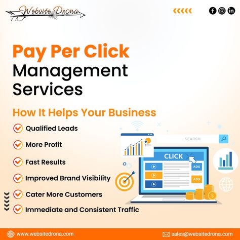 One of the most effective ways for a business to gain digital success is through pay per click (PPC). Being one of the leading digital marketing companies, Website Drona offers affordable PPC Marketing Services in Delhi. We understand how to get your website in front of the right audience at the correct time when it comes to pay per click advertising. Ppc Marketing, Pay Per Click Advertising, Pay Per Click, Digital Marketing Company, Google Ads, Free Quotes, Marketing Services, A Business, Digital Marketing