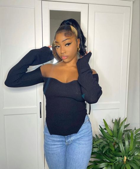 Indiyah Love Island, Island Hair, Girl Inspiration, Love Island, Black Queen, Face Claims, Off Shoulder Blouse, Instagram Post, My Style