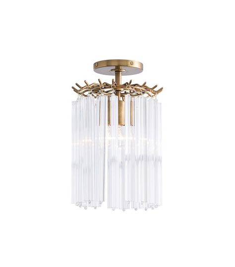 All Of The Lights, Atlanta Homes, Brass Pendant Light, Chandelier Pendant, Flute Glass, Brass Frame, Glass Chandelier, Chandeliers And Pendants, Faceted Glass