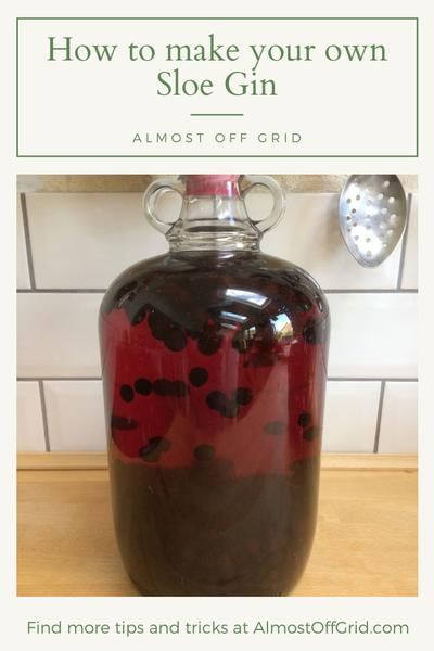 Make your own Sloe Gin – Almost Off Grid Homemade Drinks Alcohol, Sloe Gin Recipe, Gin Recipe, Homemade Wine Recipes, Homemade Alcohol, Homemade Liquor, Liquor Recipes, Gin Recipes, Sloe Gin