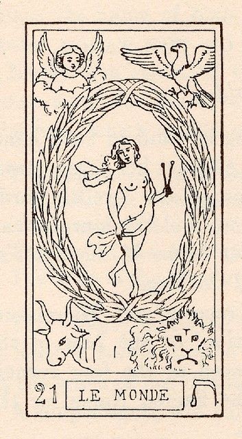 The World Tarot Card, Hanged Man Tarot, Star Sign Art, The World Tarot, Vintage Tarot Cards, Tarot Tattoo, Tarot Card Tattoo, Vintage Tarot, Scrapbook Printing