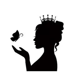 Winter portrait color Royalty Free Vector Image Beautiful Princess, The Palm, A Butterfly, Transparent Png, Png Images, Vector Art, Vector Images, Crown