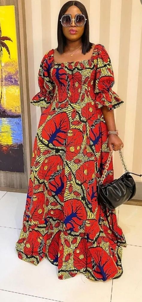 African Maxi Dress Ankara, African Print Maxi Dress, Ankara Maxi Dress, African Attire Dresses, African Fabric Dress, Long African Dresses, African Dresses For Kids, Best African Dresses, African Fashion Designers