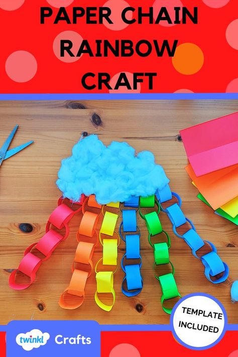 Cotton Wool Clouds, Cloud Activities, Cloud Template, School Craft Ideas, Crafts To Do At Home, Cloud Craft, Homeschool Preschool Activities, Paper Chain, Number Patterns