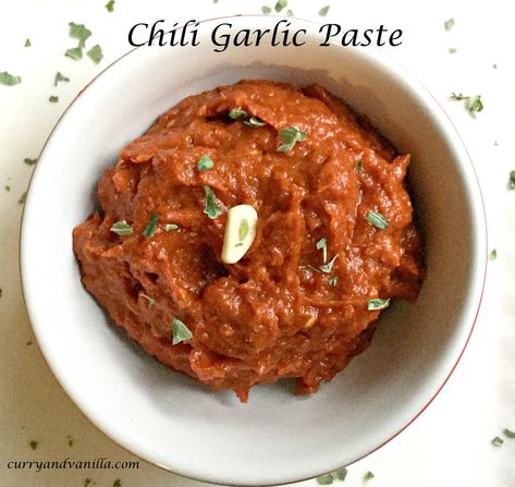 Chilli garlic paste is a versatile condiment to have, to pack a punch or raise the spiciness of any dish,. You can get a variety of bottled chilli garlic sauces or pastes at your supermarket, but nothing like homemade!!... Garlic Paste Recipe, Fennel Recipes Soup, Lentil Cake, Easy Chilli, Tomato Pie Recipe, Homemade Chilli, Fennel Soup, Chili Garlic Paste, Hakka Noodles