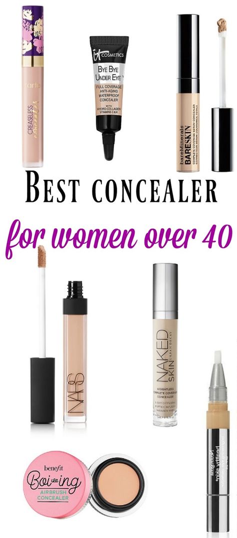 BEST CONCEALER FOR WOMEN OVER 40 Anti Aging Concealer, Best Foundations, Makeup Over 40, Face Routine, Waterproof Concealer, Best Concealer, Best Foundation, Natural Skincare, Anti Aging Skin Products