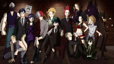 Villain Class 1-a Au, Villain Energy, Ultron Art, Deku Villain, Sano Family, Mha Au, Class 1 B, Tokyo Ghoul Cosplay, Deku Boku No Hero