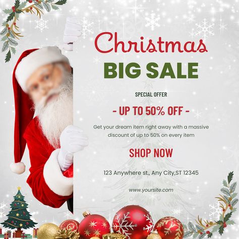 Christmas Special Offer Sale Ads Social Media Post Template 07#pikbest##Templates Christmas Offer Poster Design, Christmas Offer Poster, Christmas Social Media Post, Graphic Design Festival, Offer Poster, Christmas Big Sale, Sale Ads, Facebook Post Design, Christmas Offer