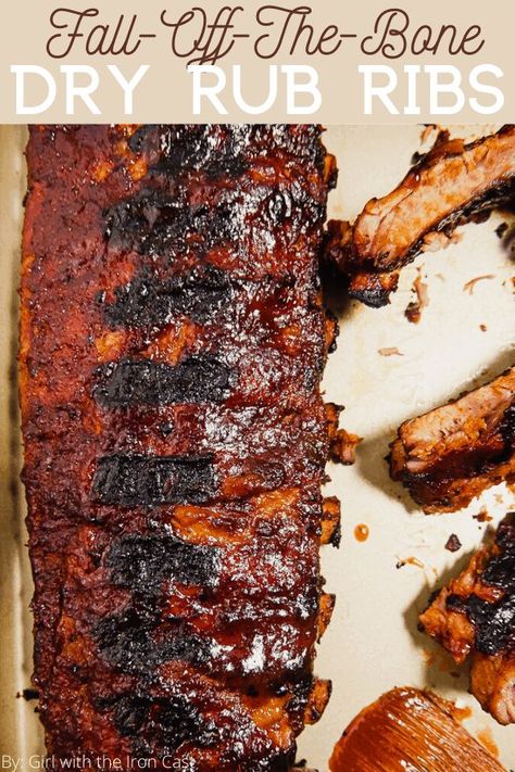 Dry Rub Ribs, Cooking Pork Ribs, Curtis Stone Recipes, Ribs Recipe Oven, Baked Bbq Ribs, Dry Rub For Ribs, Recipes Steak, Ribs In Oven, Homemade Dry Rub