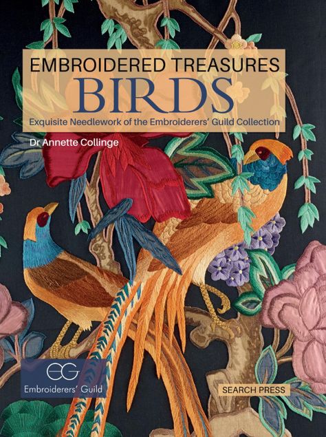 Embroidered Treasure: Birds front cover featured by the School of Stitched Textiles https://www.sofst.org/latest-textile-books-for-the-ultimate-enthusiast/ Art Garfunkel, Anthony Kiedis, Embroidered Bird, Bridal Bag, Bird Embroidery, Dita Von Teese, Crewel Embroidery, Silk Embroidery, Textile Artists