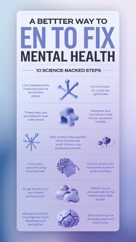 A Better Way to Fix Mental Health: 10 Science-Backed Steps Improving Mental Health, Better Mental Health, Brain Chemistry, Body Scanning, Health Journey, Improve Mental Health, Circadian Rhythm, Emotional Regulation, Improve Mood