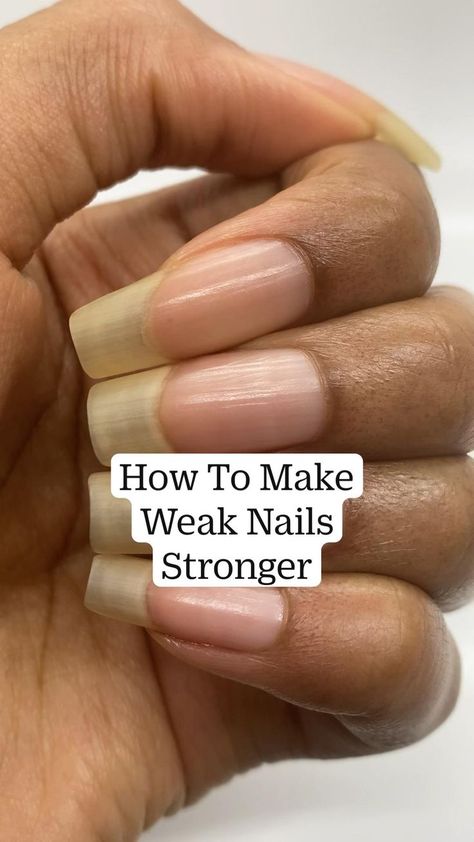 How To Make Weak Nails Stronger in 2022 | Weak nails, Nail growth tips, Nail care Nails Stronger, Grow Long Nails, Nail Growth Tips, Weak Nails, Nagel Tips, Nail Care Tips, Nail Care Routine, How To Grow Nails, Nail Growth