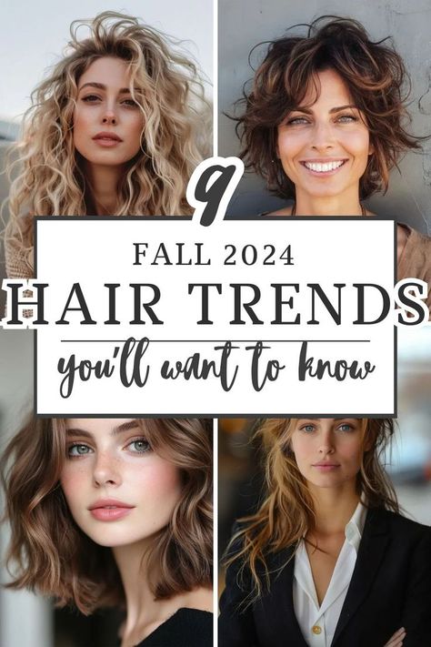 These fall hair trends are so gorgeous, we're so glad they're IN!! Winter Hair Trends, Hairstyles Fall, Fall Hair Trends, Hair 2024, Winter Hair, Trending Hairstyles, Winter Hairstyles, Fall 2024, Fall Trends