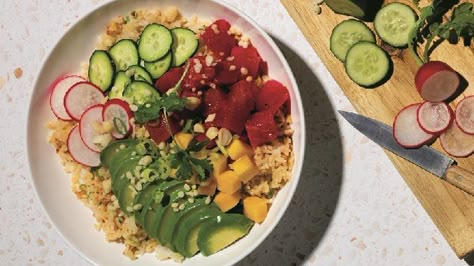 Ahi Tuna Poke Bowl Recipe, Ahi Tuna Poke Bowl, Tuna Poke Bowl Recipe, Ahi Tuna Poke, Tuna Poke Bowl, Poke Bowl Recipe, Tuna Poke, Healthy Bowls Recipes, Tuna Steaks