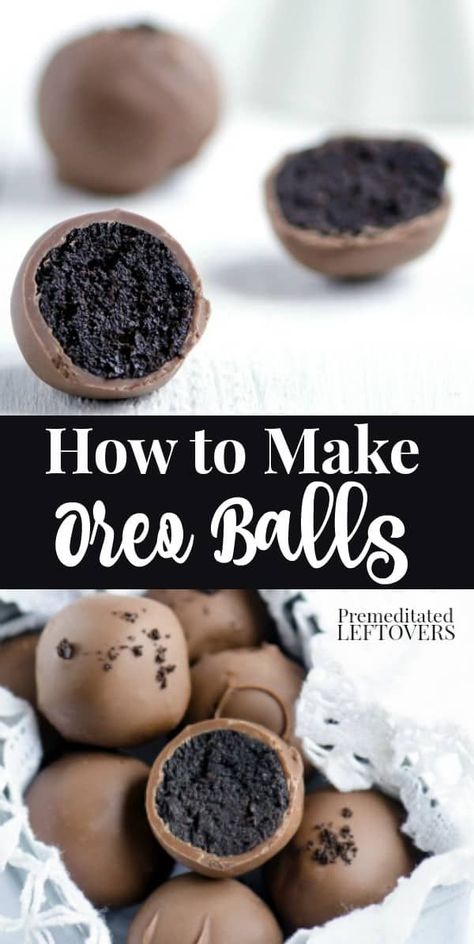 Oreo Balls Recipe, Oreo Truffles Recipe, Smores Dessert, Resepi Biskut, Oreo Balls, Crushed Oreos, Oreo Recipes, Oreo Truffles, Easy No Bake Desserts