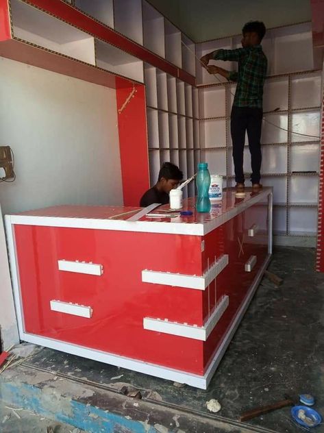 Cauntar Table, Cash Counter Design, Store Counter Design, Backyard Furniture Diy, Dressing Table Mirror Design, Mobile Shop Design, Shop Counter Design, Shower Ideas Farmhouse, Wooden Wardrobe Design