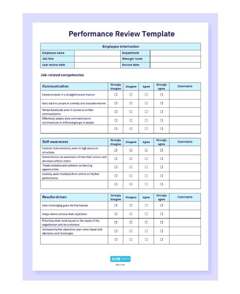 Performance Review Template & Guide [FREE Download] Performance Review Examples, Performance Review Template, 360 Degree Feedback, Employee Performance Review, Training Manager, Rating Scale, Review Template, Core Competencies, Performance Reviews