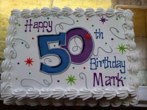 25+ best ideas about Birthday Sheet Cakes on Pinterest | Sheet ... 50 Years Birthday Cake, 50th Birthday Cakes For Men, Sheet Cake Designs, Birthday Sheet Cakes, 50th Cake, 60th Birthday Cakes, Birthday Cakes For Women, Sheet Cakes, 50th Birthday Cake