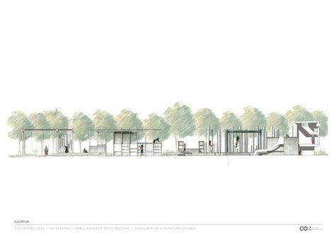 Park Section Landscape, Modern Playground, Playgrounds Architecture, Section Elevation, Photoshop Landscape, Playground Landscaping, Land Development, Urban Design Diagram, Landscape Graphic