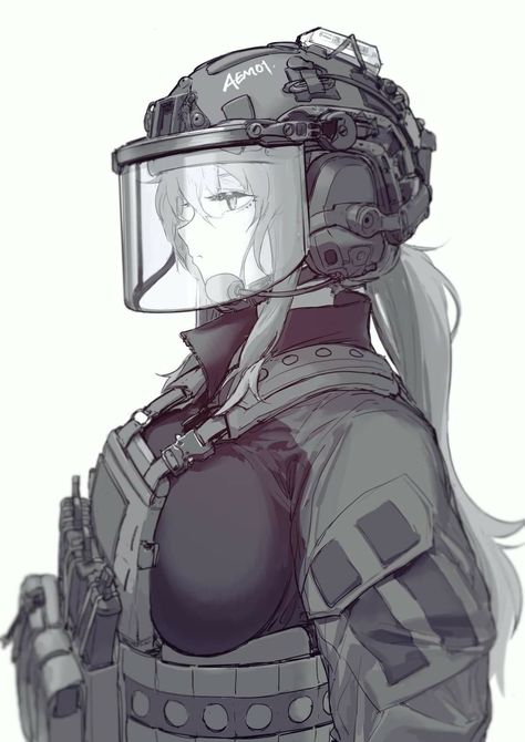 Anime Military, Military Girl, Art Manga, 캐릭터 드로잉, Anime Warrior, Girls Frontline, Military Art, 영감을 주는 캐릭터, Cute Anime Pics