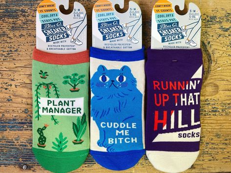 Start your week on the right foot with a cute pair of socks from Blue Q! $15.95 . . . . . #blueqsocks #blueq #coolsocks #coolsocksbro #sassysocks #mondaymood #mondayvibes #chattanooga #blueskieschatt Blue Q Socks, Blue Q, Socks Sneakers, S K, Blue Skies, Cool Socks, Socks, On Instagram, Blue