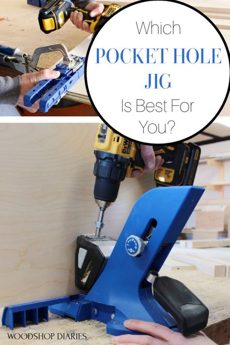 Woodshop Diaries, Diy File Cabinet, Kreg Pocket Hole Jig, Pocket Holes, Diy Furniture Building, Pocket Hole Joinery, Kreg Tools, Pocket Screws, Drill Guide