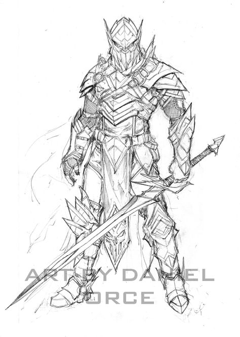 Anime Knight Art, Knight Poses Drawing, Knight Poses, Knight Coloring Pages, Knight Sketch, Knight Drawing, Anime Knight, Armor Drawing, Warrior Drawing