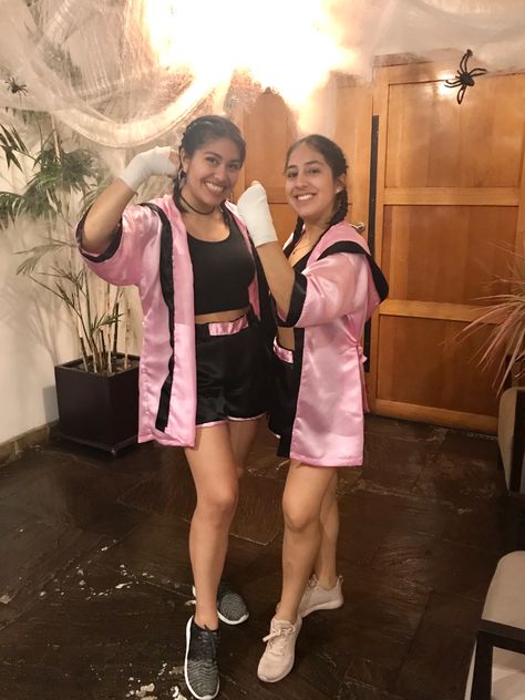 Senior Parade, Boxing Halloween Costume, Boxing Girl, Costume For Halloween, Costume Halloween, Costume Ideas, Boxing, Halloween Costume, Varsity Jacket