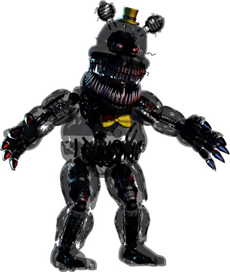 Full body photo of Nightmare from Five Nights at Freddy's 4. #FNAF4 Freddy Plush, Nightmare Night, Fnaf 4, Fnaf Sister Location, Sister Location, Pokemon Fusion, Freddy Fazbear, Fnaf Characters, Sailor Mars