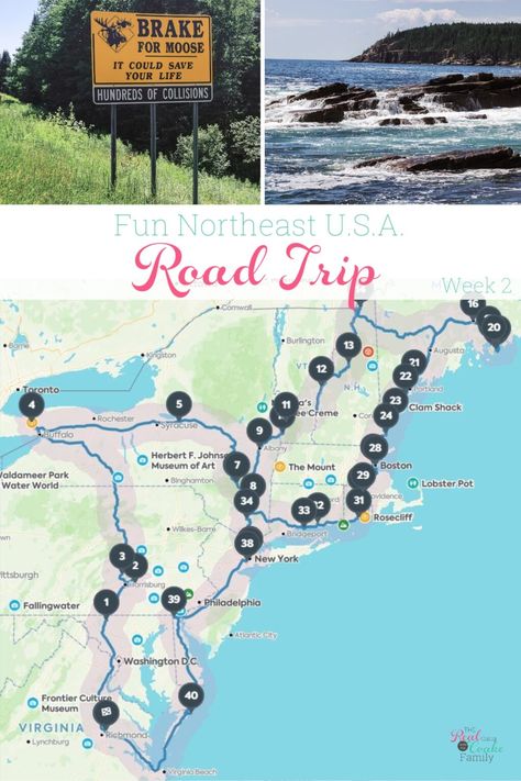 Great family road trip ideas through the Northeast Unites states. Includes ideas and tips for traveling with kids and teen through Vermont, New Hampshire, and Maine including Acadia National Park. #RealCoake #RoadTrip #FamilyRoadTrip #FamilyTravel America Road Trip, Maine Road Trip, New England Road Trip, Rv Trip, Road Trip Planner, Family Road Trip, East Coast Travel, East Coast Road Trip, Visit Usa