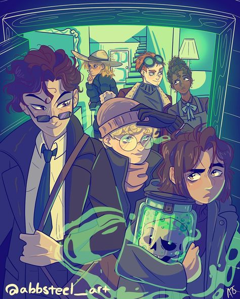 Lockwood & co on their way to another case for the spooky season 👻 . If you haven't read this series, you are missing out! Books by @jonathan.stroud ! . . . #lockwoodandco #lockwoodandcofanart #fanart #spookyseason #bookseries Lockwood & Co., Lockwood Co, Lockwood And Co Fanart, Jonathan Stroud, Art Random, Lockwood And Co, Artsy Style, A Little Life, Percy Jackson Fandom