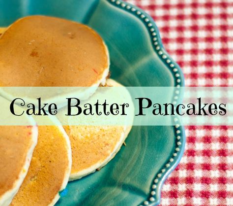 Cake Batter Pancakes, Cake Mix Pancakes, Cake Batter Truffles, Pancake Mix Recipe, Be The Exception, Funfetti Cake Mix, Frozen Waffles, Batter Recipe, Chocolate Chip Pancakes