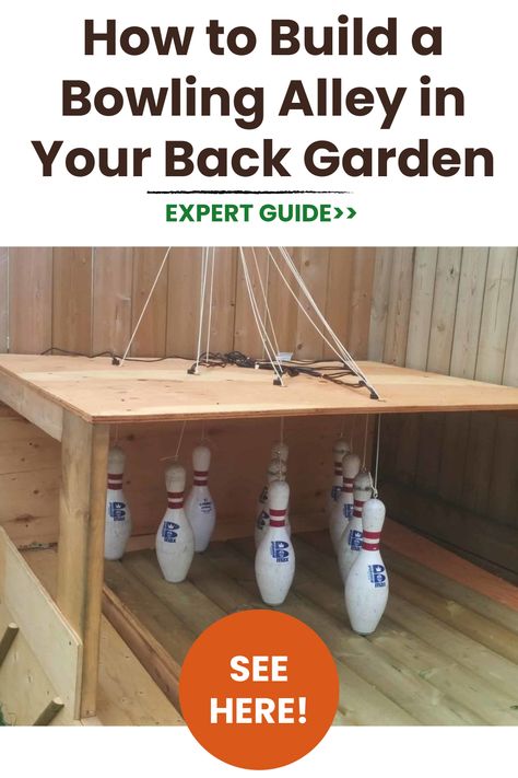 Learn how to build your own backyard bowling alley for endless entertainment! This step-by-step DIY guide covers constructing the frame, installing turf lanes, making DIY bowling pins, and setting up scoring. Get ready for family fun nights, parties and backyard activities with this creative backyard addition! #bowlingalley #backyard #backyardideas #familyfun #backyardfun #outdoorliving #diybowling #homebowling #outdoorgames #backyardgames Diy Bowling Alley Indoor, Backyard Bowling Alley Diy, Outdoor Bowling Alley Diy, Diy Outdoor Bowling, Indoor Bowling Alley Home Diy, Outdoor Bowling Alley, Backyard Bowling Alley, Diy Bowling Alley, Diy Bowling Game