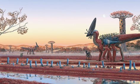 Alex Ries, Alien Concept, Alien Planet, Alien Concept Art, Magazine Issue, Alien Creatures, Alien Worlds, Science Fiction Art, Creature Concept Art