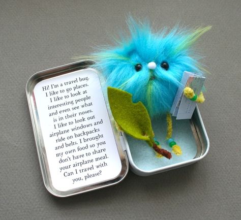 Sooo cuuute!! ♥♥♥ Altoids Tins, Girl Scout Swap, Girl Scout Ideas, Warm Fuzzies, Cadeau Diy, Geocaching, Travel Bugs, Cute Crafts, Crafts To Do