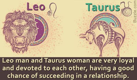 Taurus and Leo individuals, due to their similar traits, can form a long-lasting relationship. Here is an overview on the relationship and friendship compatibility between the two. Taurus Man Leo Woman, Taurus Relationships, Leo Relationship, Taurus Compatibility, Leo Compatibility, Leo Man, Leo And Taurus, Horoscope Love Matches, Taurus Zodiac Facts