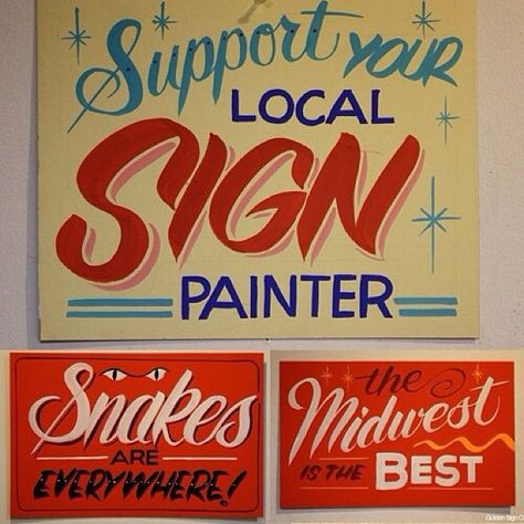 Sign Painting Lettering, Card Writing, Sign Painter, Sign Fonts, Painting Lettering, Type Inspiration, Sign Writing, Hand Lettering Fonts, Sign Painting