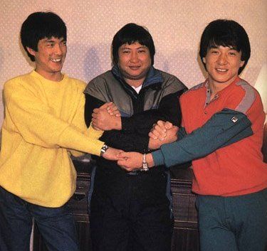 The three dragons. Yuen Biao, Sammo Hung and Jackie Chan... when these three get together the screen bursts to life and they are a joy to watch.  Dragons forever. Three Dragons, Steve Mcqueen Style, Sammo Hung, Hong Kong Cinema, Maggie Cheung, Bruce Lee Martial Arts, Boxe Thai, Kung Fu Movies, Kung Fu Martial Arts