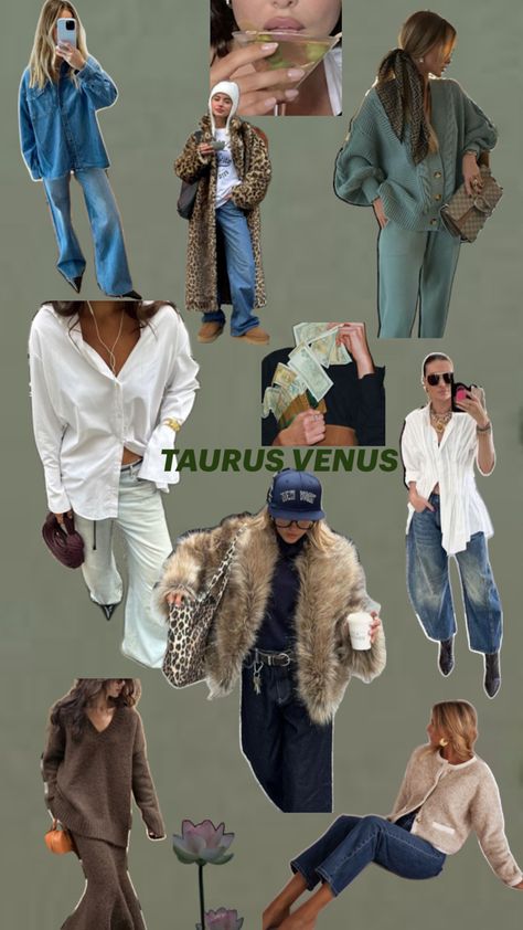 Moodboard for Venus in Taurus style Venus In Taurus, Taurus Style, Virgo Outfits, Taurus Aesthetic, Venus In Virgo, Venus Fashion, Cute Fits, Outfits Aesthetic, Aesthetic Clothes