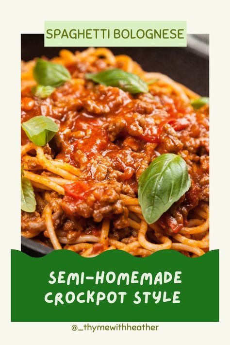 Savor the Simplicity! 🍝 Elevate your pasta game with this Semi-Homemade Crockpot Spaghetti Sauce. Effortlessly delicious and packed with rich flavors, it's the perfect complement to your favorite pasta dish! Semi Homemade Spaghetti Sauce, Crockpot Spaghetti Sauce, Crockpot Spaghetti, Easy Spaghetti, Homemade Spaghetti Sauce, Homemade Spaghetti, Semi Homemade, Spaghetti Bolognese, Pasta Dish